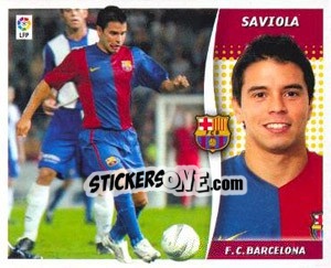 Cromo Saviola (Coloca) - Liga Spagnola 2006-2007 - Colecciones ESTE