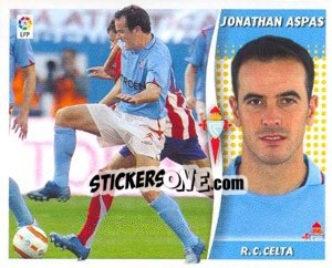 Sticker Jonathan Aspas - Liga Spagnola 2006-2007 n. 130 - Colecciones ESTE