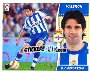 Sticker Valeron - Liga Spagnola 2006-2007 n. 166 - Colecciones ESTE