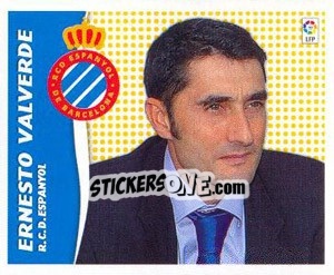 Sticker Ernesto Valverde (Entrenador) - Liga Spagnola 2006-2007 n. 182 - Colecciones ESTE