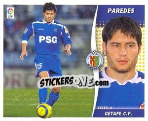 Cromo Paredes - Liga Spagnola 2006-2007 - Colecciones ESTE