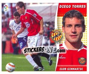 Sticker Diego Torres - Liga Spagnola 2006-2007 - Colecciones ESTE