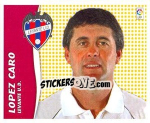 Sticker Lopez Caro (Entrenador) - Liga Spagnola 2006-2007 - Colecciones ESTE