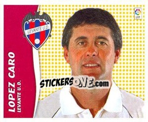 Figurina Lopez Caro (Entrenador) - Liga Spagnola 2006-2007 n. 272 - Colecciones ESTE
