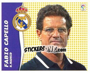 Sticker Fabio Capello (Entrenador) - Liga Spagnola 2006-2007 n. 302 - Colecciones ESTE