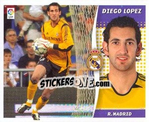Cromo Diego Lopez - Liga Spagnola 2006-2007 n. 304 - Colecciones ESTE