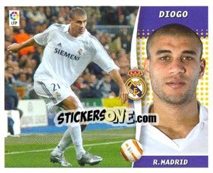 Cromo Diogo - Liga Spagnola 2006-2007 n. 307 - Colecciones ESTE