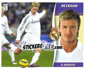 Cromo Beckham - Liga Spagnola 2006-2007 - Colecciones ESTE