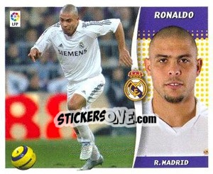 Sticker Ronaldo - Liga Spagnola 2006-2007 n. 325 - Colecciones ESTE