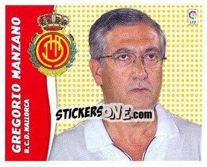 Sticker Gregorio Manzano (Entrenador) - Liga Spagnola 2006-2007 n. 332 - Colecciones ESTE