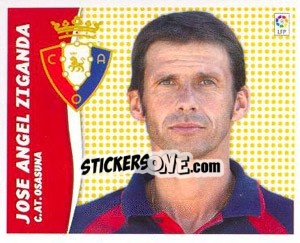 Sticker Jose Angel Ziganda (Entrenador) - Liga Spagnola 2006-2007 - Colecciones ESTE