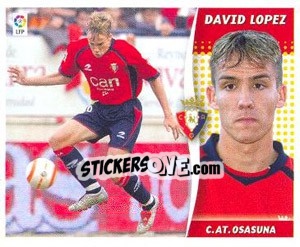 Sticker David Lopez - Liga Spagnola 2006-2007 n. 377 - Colecciones ESTE