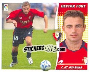 Sticker Hector Font - Liga Spagnola 2006-2007 - Colecciones ESTE