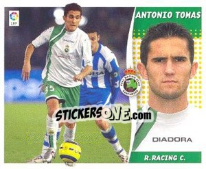 Cromo Antonio Tomas - Liga Spagnola 2006-2007 - Colecciones ESTE