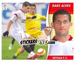 Sticker Dani Alves - Liga Spagnola 2006-2007 n. 455 - Colecciones ESTE