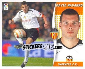 Figurina David Navarro - Liga Spagnola 2006-2007 - Colecciones ESTE