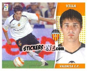 Sticker David Villa - Liga Spagnola 2006-2007 n. 533 - Colecciones ESTE
