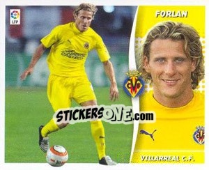 Sticker Forlan - Liga Spagnola 2006-2007 n. 559 - Colecciones ESTE