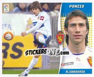 Sticker Ponzio - Liga Spagnola 2006-2007 - Colecciones ESTE