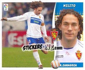 Sticker Gabriel Milito - Liga Spagnola 2006-2007 n. 578 - Colecciones ESTE