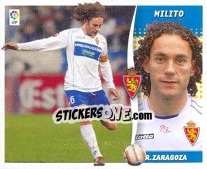 Cromo Gabriel Milito - Liga Spagnola 2006-2007 - Colecciones ESTE