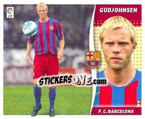 Cromo Gudjohnsen ( Barcelona) 2 - Liga Spagnola 2006-2007 - Colecciones ESTE