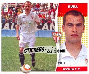 Sticker Duda (Sevilla) 8 - Liga Spagnola 2006-2007 n. 608 - Colecciones ESTE