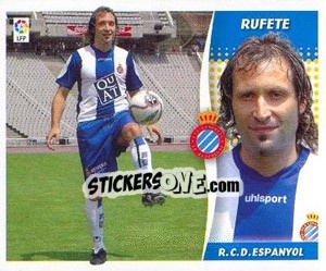 Sticker Rufete (Espanyol) 11 - Liga Spagnola 2006-2007 n. 611 - Colecciones ESTE