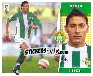 Cromo Damià (Betis) 13 - Liga Spagnola 2006-2007 - Colecciones ESTE