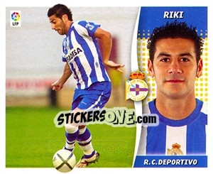 Sticker Riki (Deportivo) 14 - Liga Spagnola 2006-2007 n. 614 - Colecciones ESTE