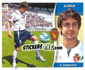 Cromo Aimar (Zaragoza) 19 - Liga Spagnola 2006-2007 - Colecciones ESTE