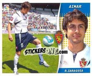 Sticker Aimar (Zaragoza) 19 - Liga Spagnola 2006-2007 n. 619 - Colecciones ESTE