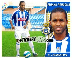 Figurina Sinama Pongolle (Recreativo) 46 - Liga Spagnola 2006-2007 - Colecciones ESTE