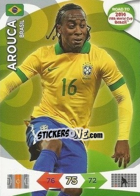 Figurina Arouca - Road to 2014 FIFA World Cup Brazil. Adrenalyn XL - Panini