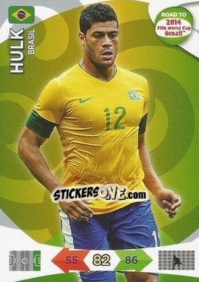 Sticker Hulk - Road to 2014 FIFA World Cup Brazil. Adrenalyn XL n. 27 - Panini