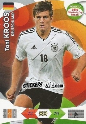 Sticker Toni Kroos - Road to 2014 FIFA World Cup Brazil. Adrenalyn XL - Panini