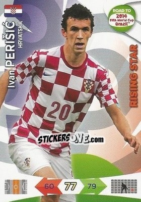 Sticker Ivan Perišic - Road to 2014 FIFA World Cup Brazil. Adrenalyn XL n. 104 - Panini