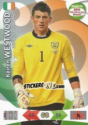 Sticker Keiren Westwood - Road to 2014 FIFA World Cup Brazil. Adrenalyn XL - Panini