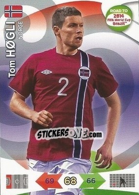 Sticker Tom Høgli - Road to 2014 FIFA World Cup Brazil. Adrenalyn XL n. 142 - Panini