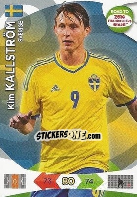Sticker Kim Källström - Road to 2014 FIFA World Cup Brazil. Adrenalyn XL n. 173 - Panini