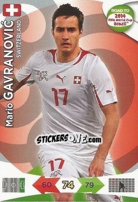 Sticker Mario Gavranovic - Road to 2014 FIFA World Cup Brazil. Adrenalyn XL - Panini