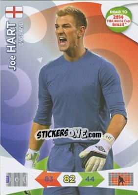 Sticker Joe Hart - Road to 2014 FIFA World Cup Brazil. Adrenalyn XL - Panini
