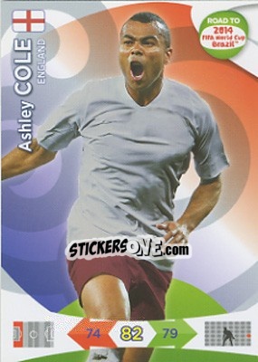 Sticker Ashley Cole - Road to 2014 FIFA World Cup Brazil. Adrenalyn XL n. 63 - Panini