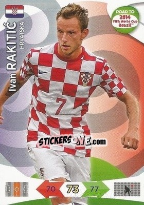 Sticker Ivan Rakitic - Road to 2014 FIFA World Cup Brazil. Adrenalyn XL n. 106 - Panini