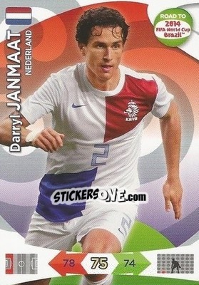 Sticker Daryl Janmaat - Road to 2014 FIFA World Cup Brazil. Adrenalyn XL n. 131 - Panini