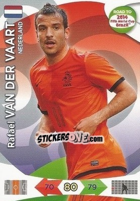 Sticker Rafael van der Vaart - Road to 2014 FIFA World Cup Brazil. Adrenalyn XL - Panini