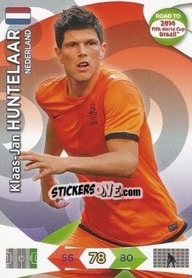 Sticker Klaas-Jan Huntelaar - Road to 2014 FIFA World Cup Brazil. Adrenalyn XL - Panini