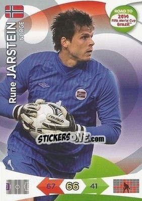 Sticker Rune Jarstein - Road to 2014 FIFA World Cup Brazil. Adrenalyn XL n. 139 - Panini