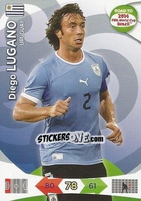 Sticker Diego Lugano - Road to 2014 FIFA World Cup Brazil. Adrenalyn XL n. 185 - Panini