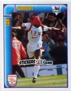 Figurina Ian Wright (Top Scorer) - Premier League Inglese 1997-1998 - Merlin